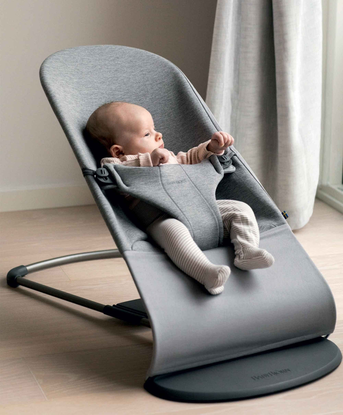 Babybjorn Bouncer Bliss Light Grey | Toys & Gifts – Mamas & Papas UK