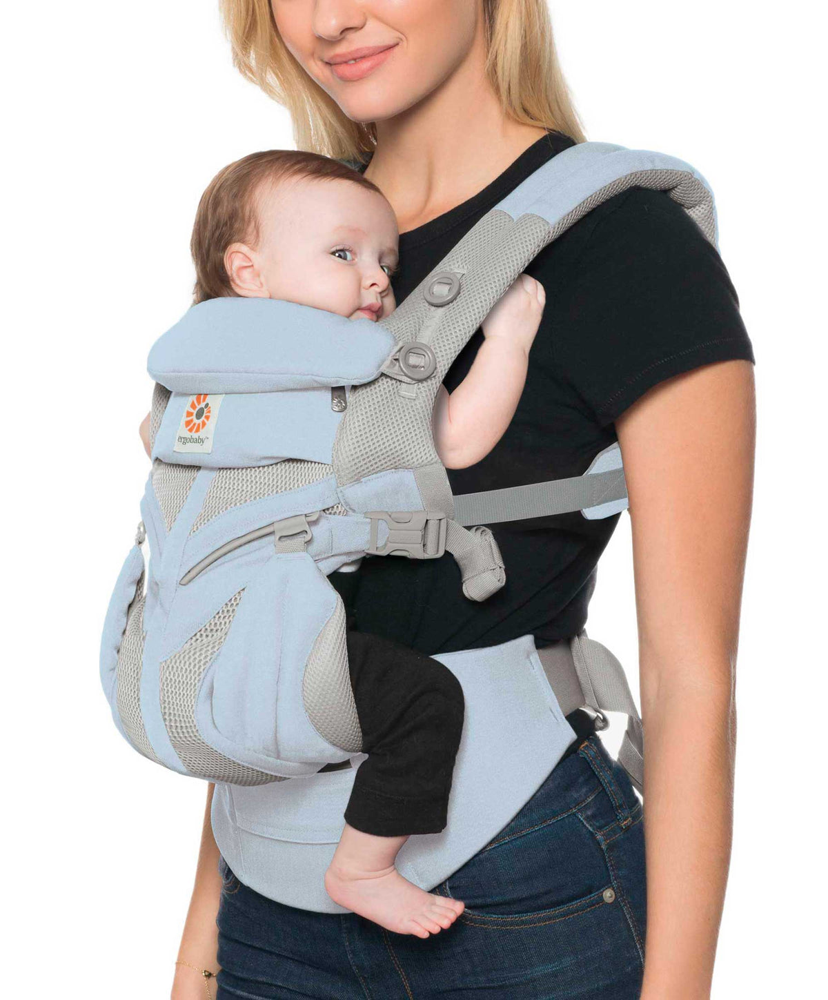 Ergobaby Omni 360 Cool Air Mesh Carrier - Light Chambray Blue ...