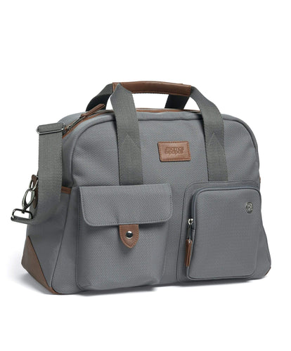 Mamas & Papas CHANGING BAG BOWLING Bowling Style Changing Bag with Bottle Holder - Fossil Grey