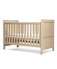 Light cheap oak cot