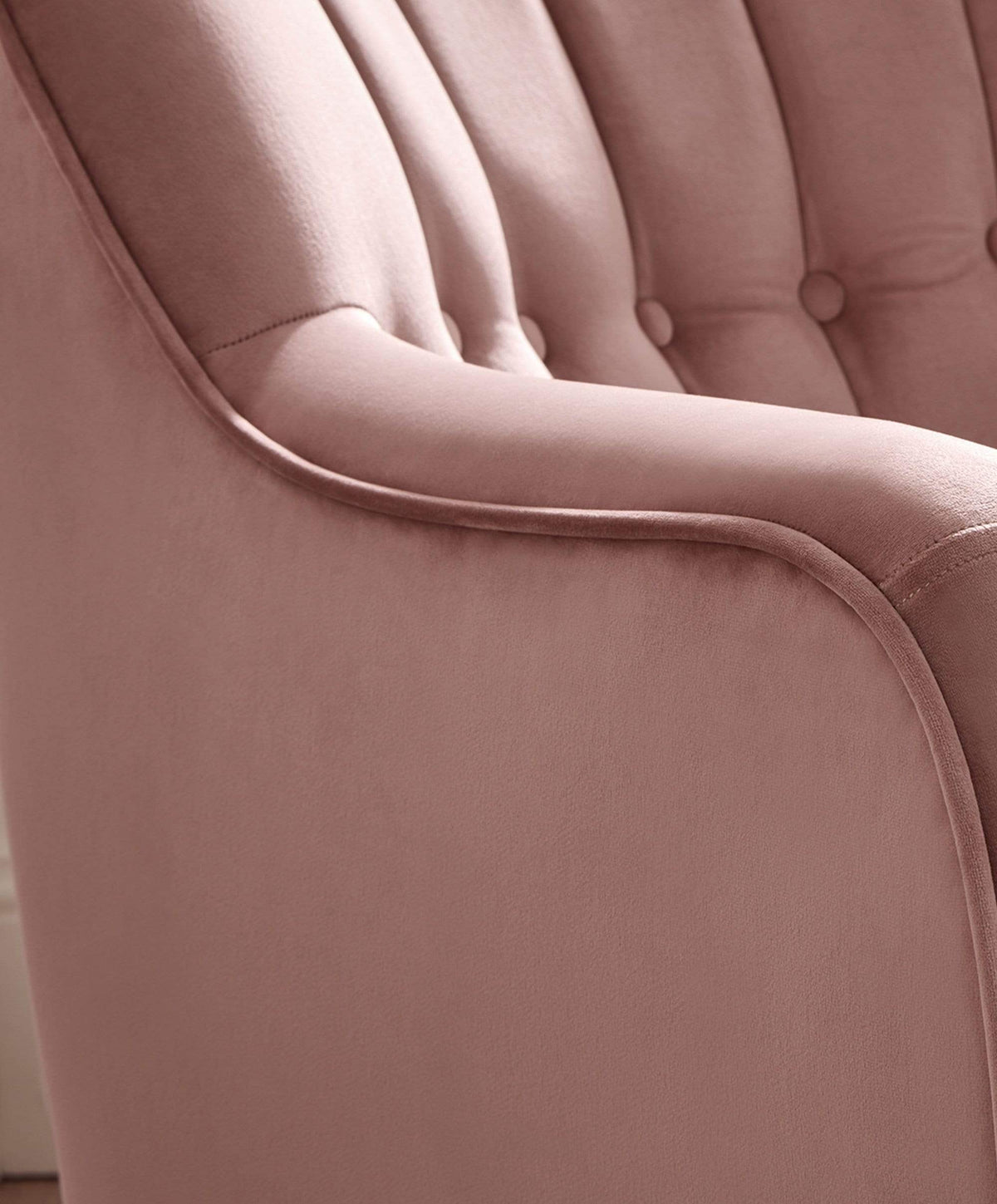 Bowdon Nursing Chair - Blush Velvet