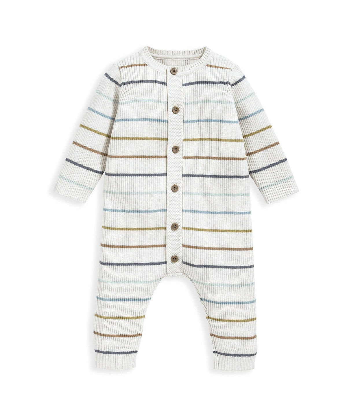 Stripe Rib Knit Romper | Baby Clothing – Mamas & Papas UK